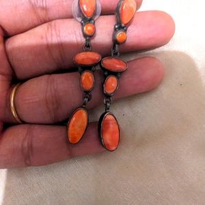 Certified Sterling sliver spiny oyster earrings